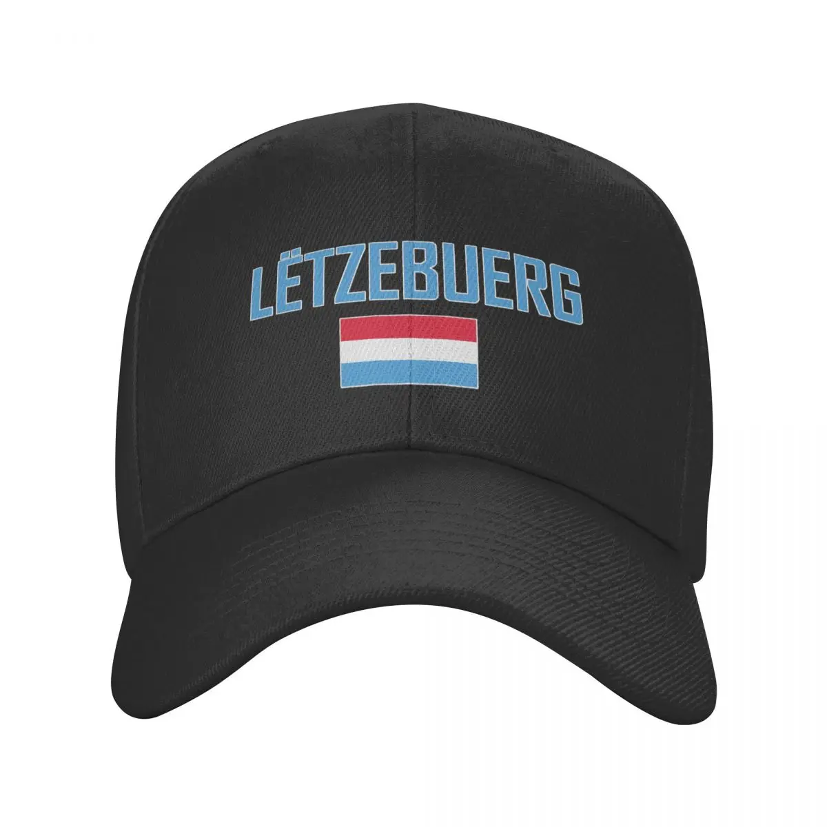 Luxembourg Country Name With Flag Sun Baseball Cap Breathable Adjustable Men Women Outdoor Hat For Gift