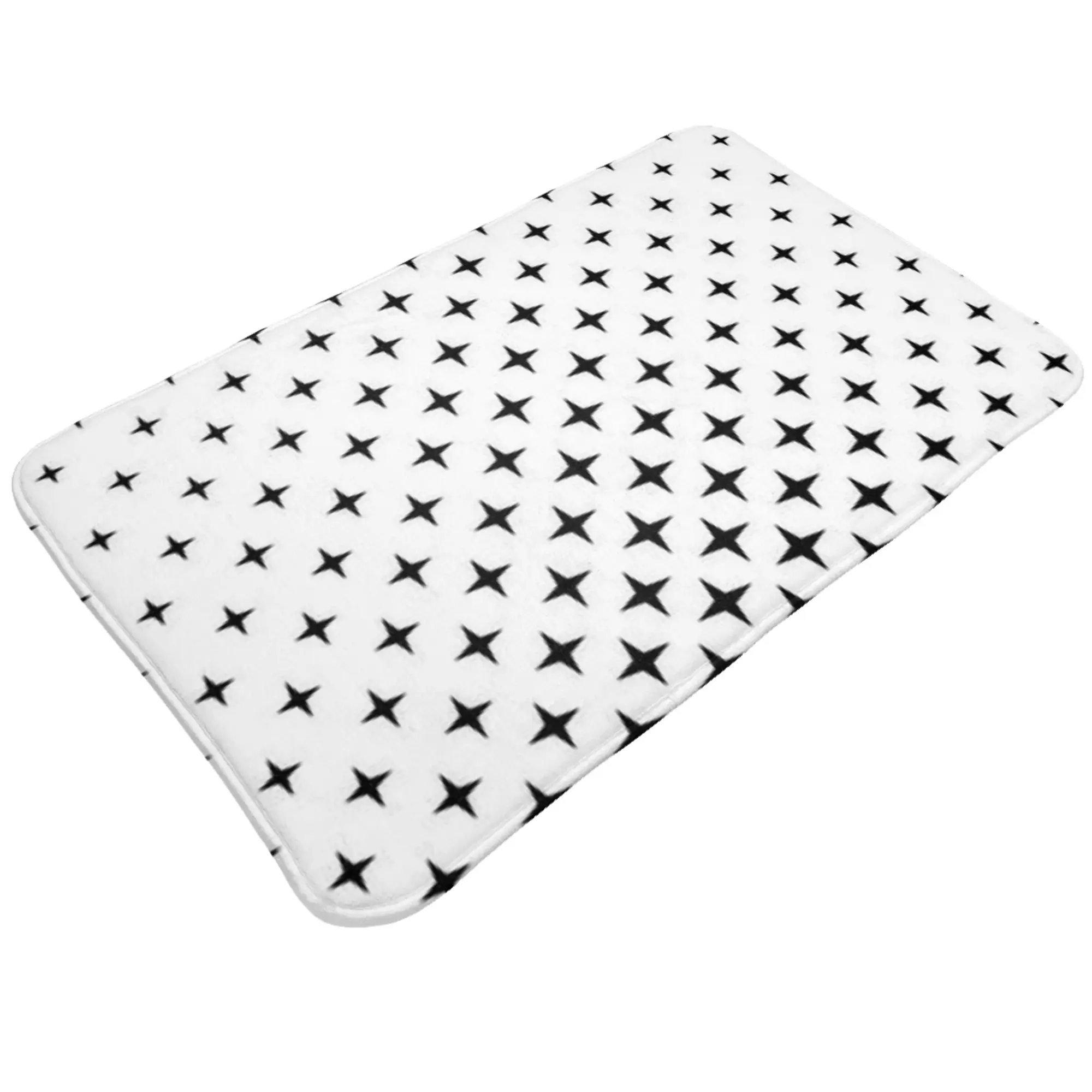 Black White Halftone Dot Gradient Pattern Non-slip Doormat Bedroom Mat  Indoor ModernDecor