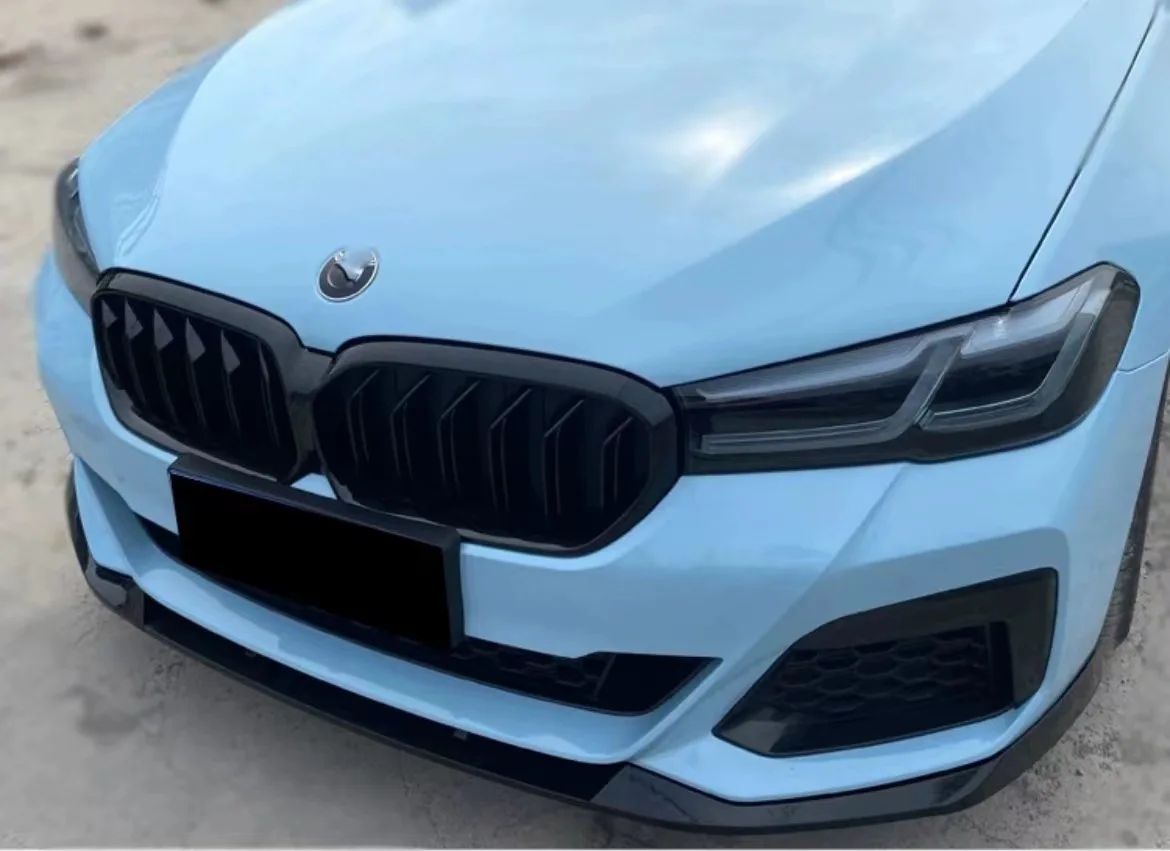 المصد الأمامي للسيارة سبويلر الشفاه الفاصل الناشر لسيارات BMW 5 Series G30 2021 2022 2023 اكسسوارات السيارات تعديل الضبط الخارجي