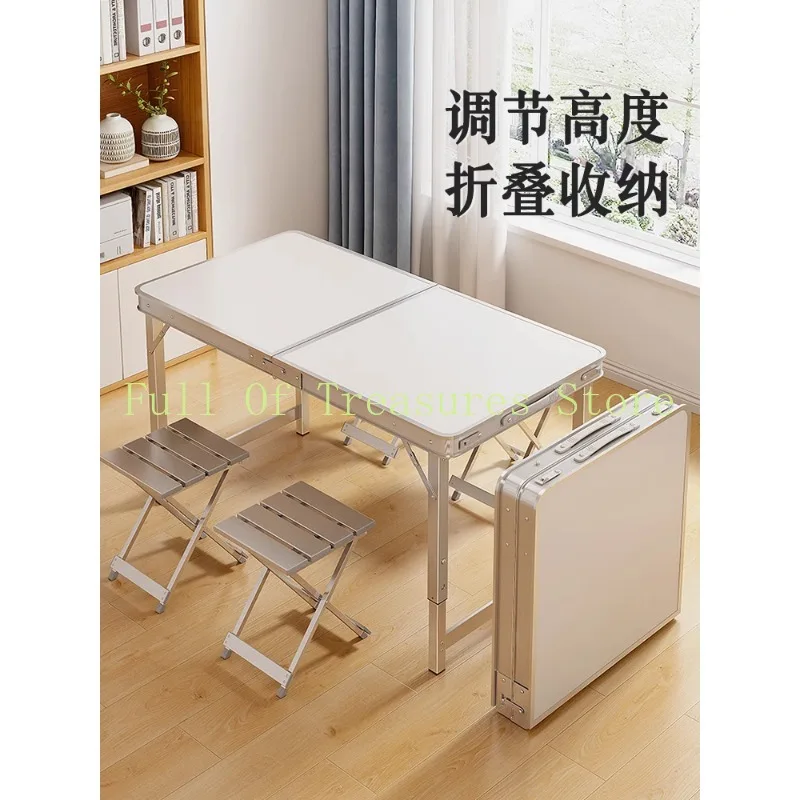 Folding  Set up Stall Table Folding Outdoor Portable Push Table Night Market Stall Start Table Folding Tables and Chairs