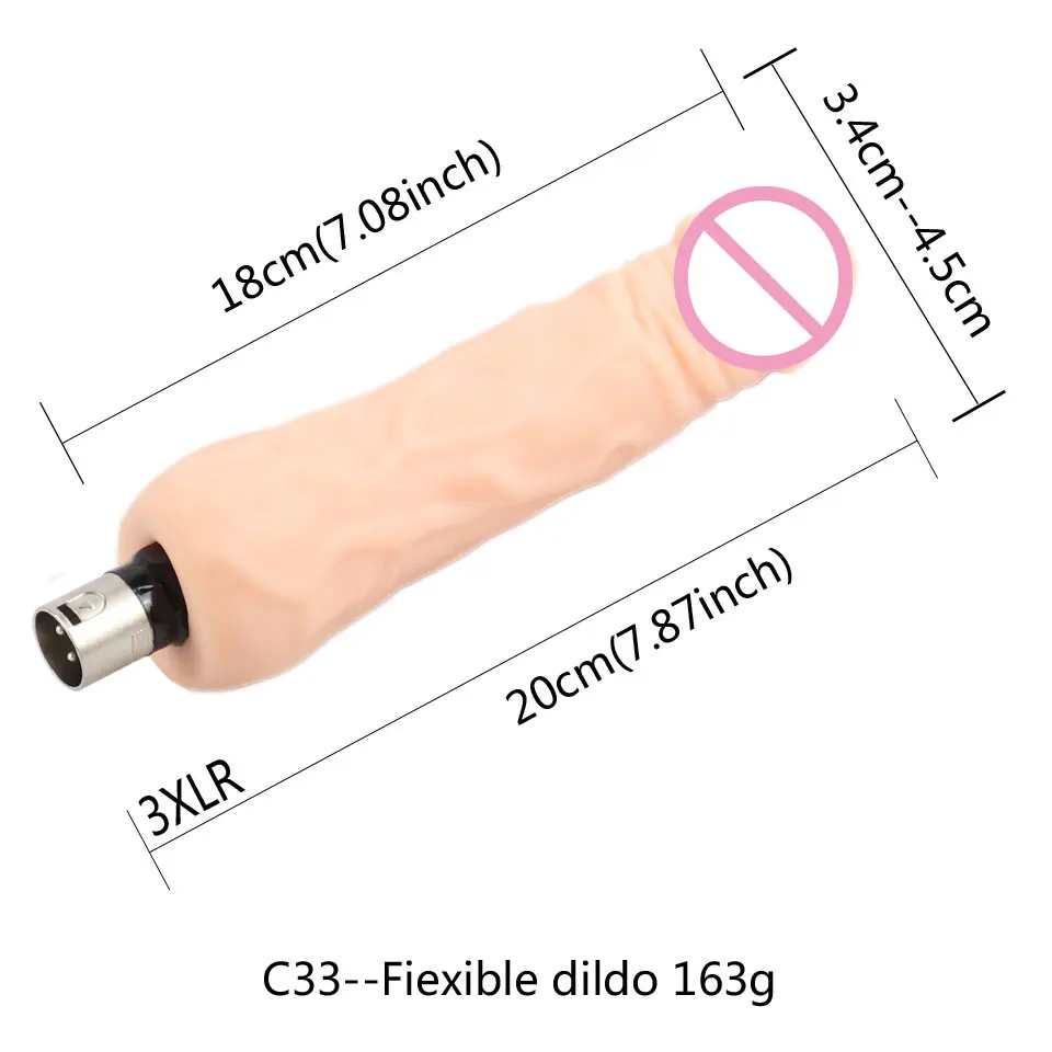 FREDORCH Realistic Penis Medical Silicone Material Dildo Womens Masturbation Device Sex Toy 3XLR Connector Accessories