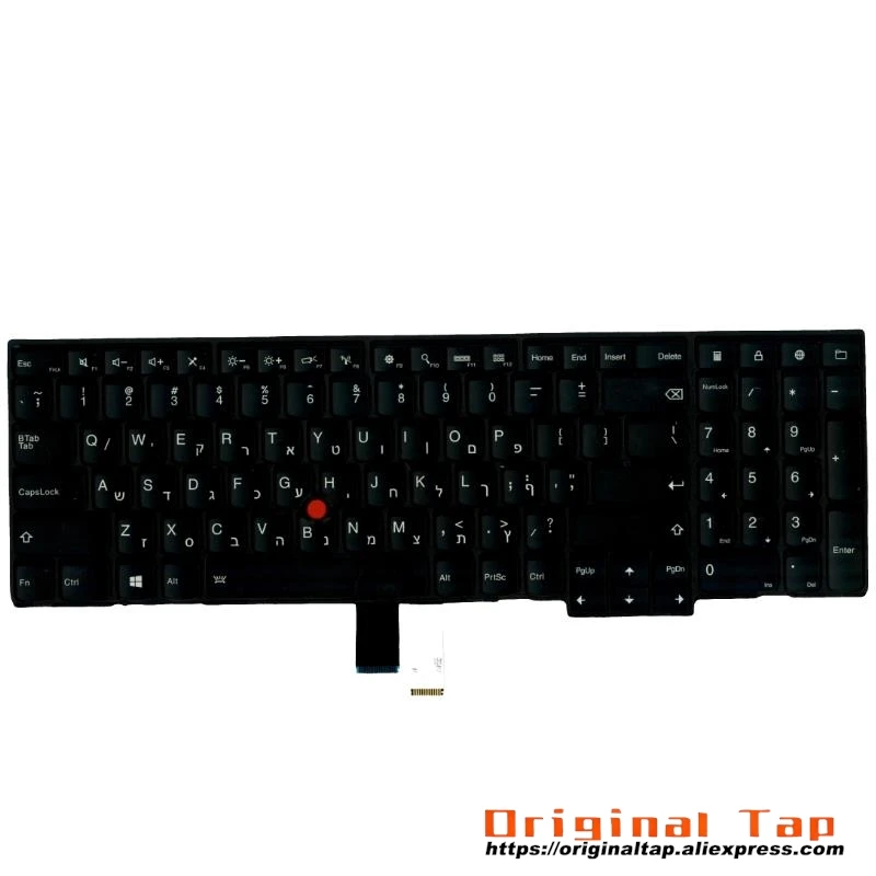 HB Hebrew IL Israel Backlit Keyboard for Lenovo Thinkpad T540p W540 W541 T550 W550s T560 P50s 04Y2401 04Y2479