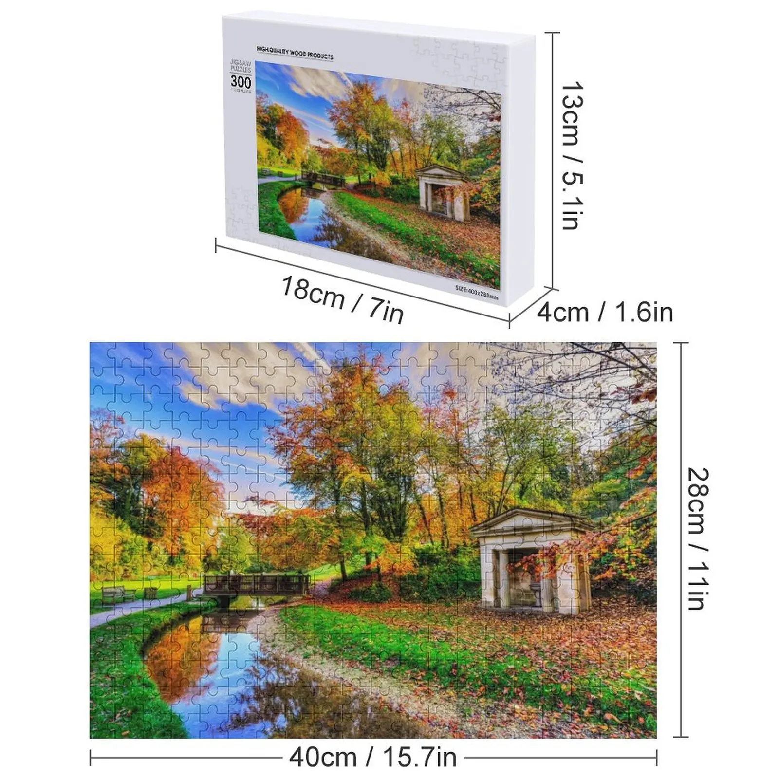 هابلدز هيلز، لوت، أوراق الخريف، أحجية الصور المقطوعة، ألغاز الهدايا المخصصة المخصصة