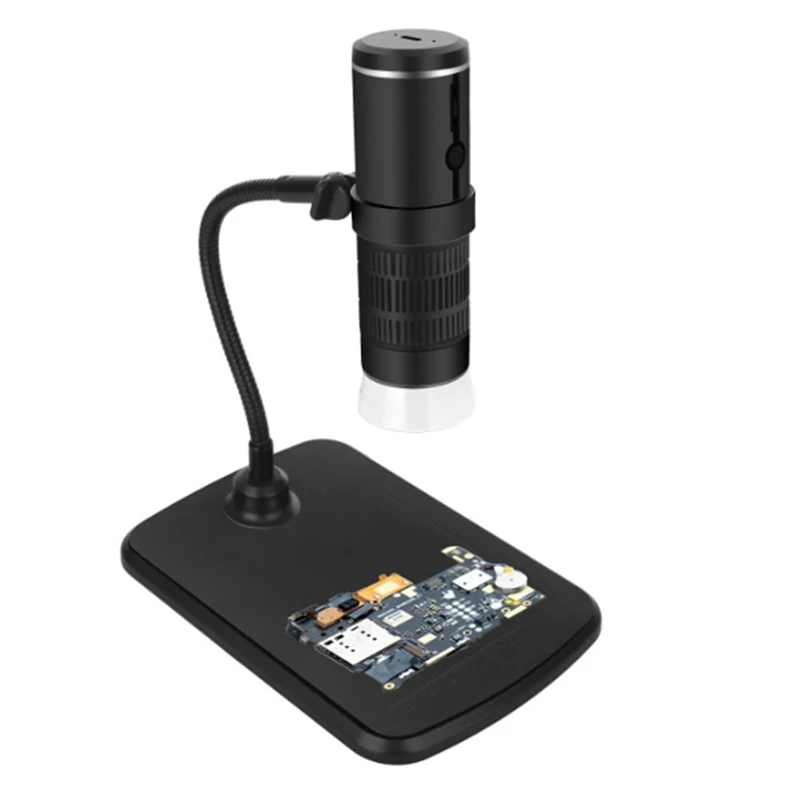 1Set Wifi Microscope 50-1000X Digital Microscope Camera Black For Optical Glass Lens