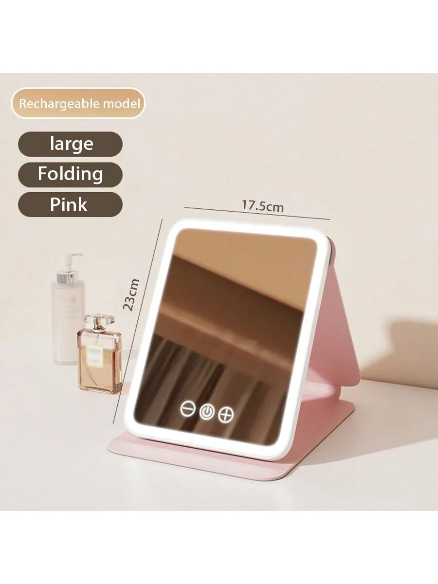 Makeup Mirror With Three Types Of LED Lighting, Five Brightness Levels