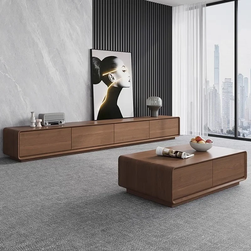 رف أرضي حامل تلفاز فندق عالمي عصري مستطيل كبير الحجم ديكور الغرفة طاولة تلفزيون أثاث صالون التلفزيون