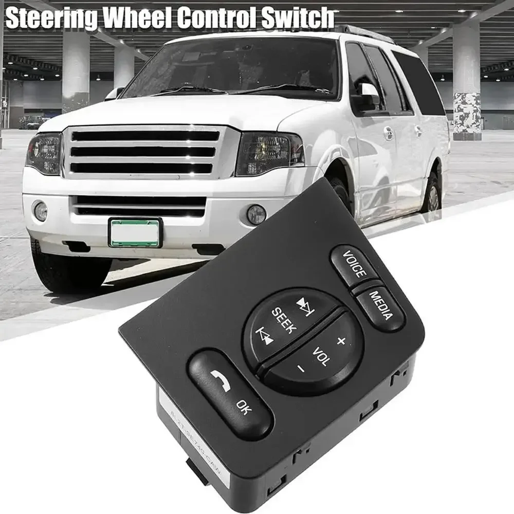 For Ford Expedition  F250 F350 8L2T-9E740-CAW 8L2T9E740CAW Car Steering Wheel Volume Search Voice Media Switch Control Button
