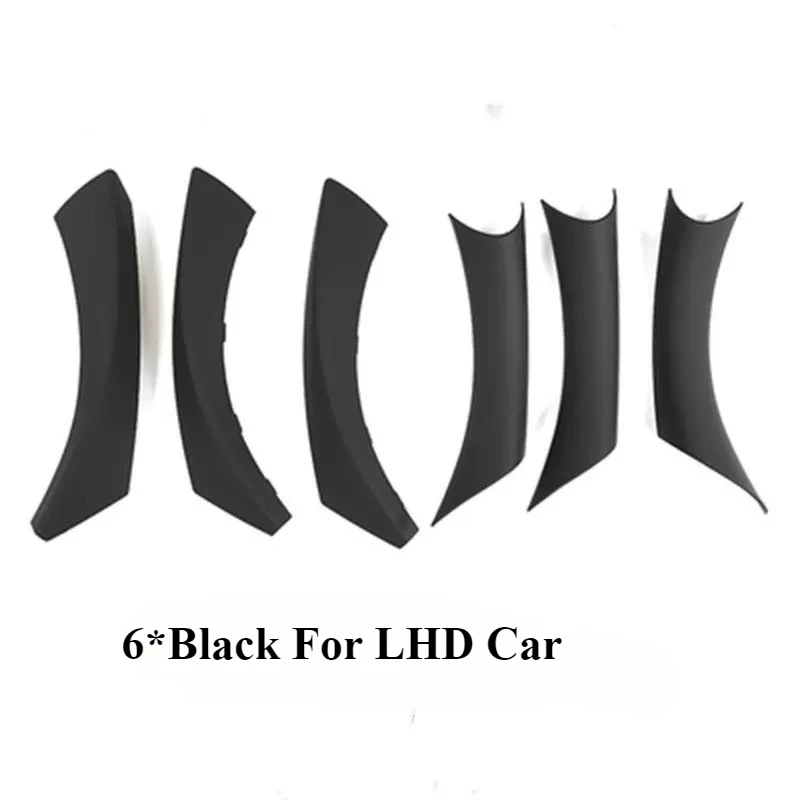 

6 шт., внутренняя дверная ручка автомобиля, декоративная крышка в углеродном стиле для BMW 3 серии E90 E91 316 318 320 325 328i 2004 2005-2012