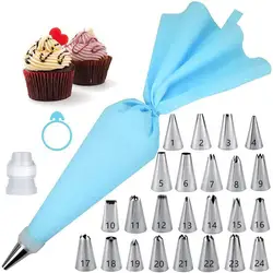 Nozzle piping cake decorating tools Confectionery equipment Kitchen accessories Pastry bag and bakery set stainless steel socket