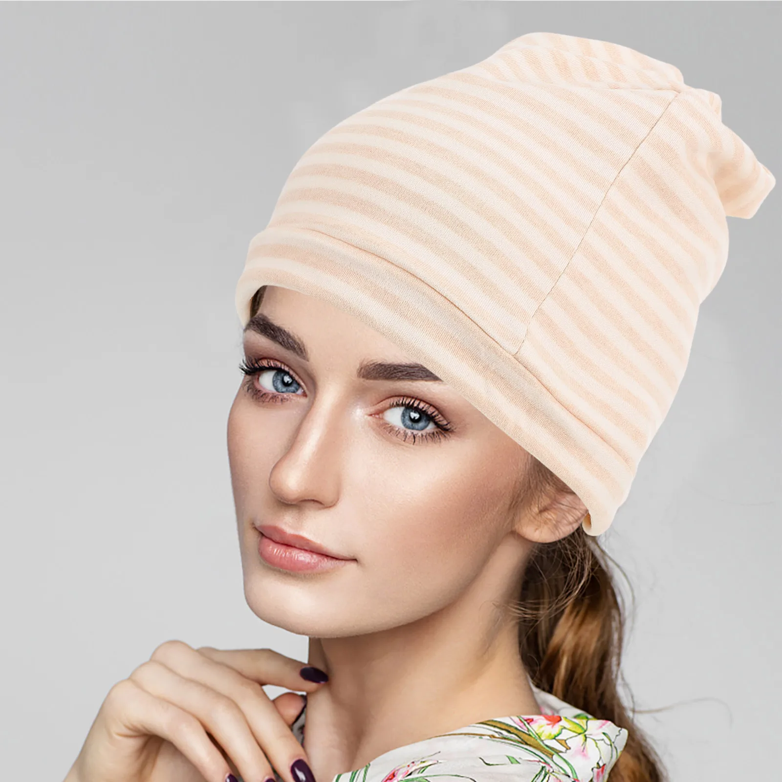 

2 Pcs Confinement Hats Durable Cotton Postpartum Warm Breathable Hair Protection Practical Headscarf Mother