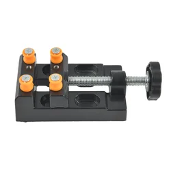 1PC High Quality Aluminum Alloy Mini Small Bench Vise Flat Mouth Clamp Olive Walnut Clamp