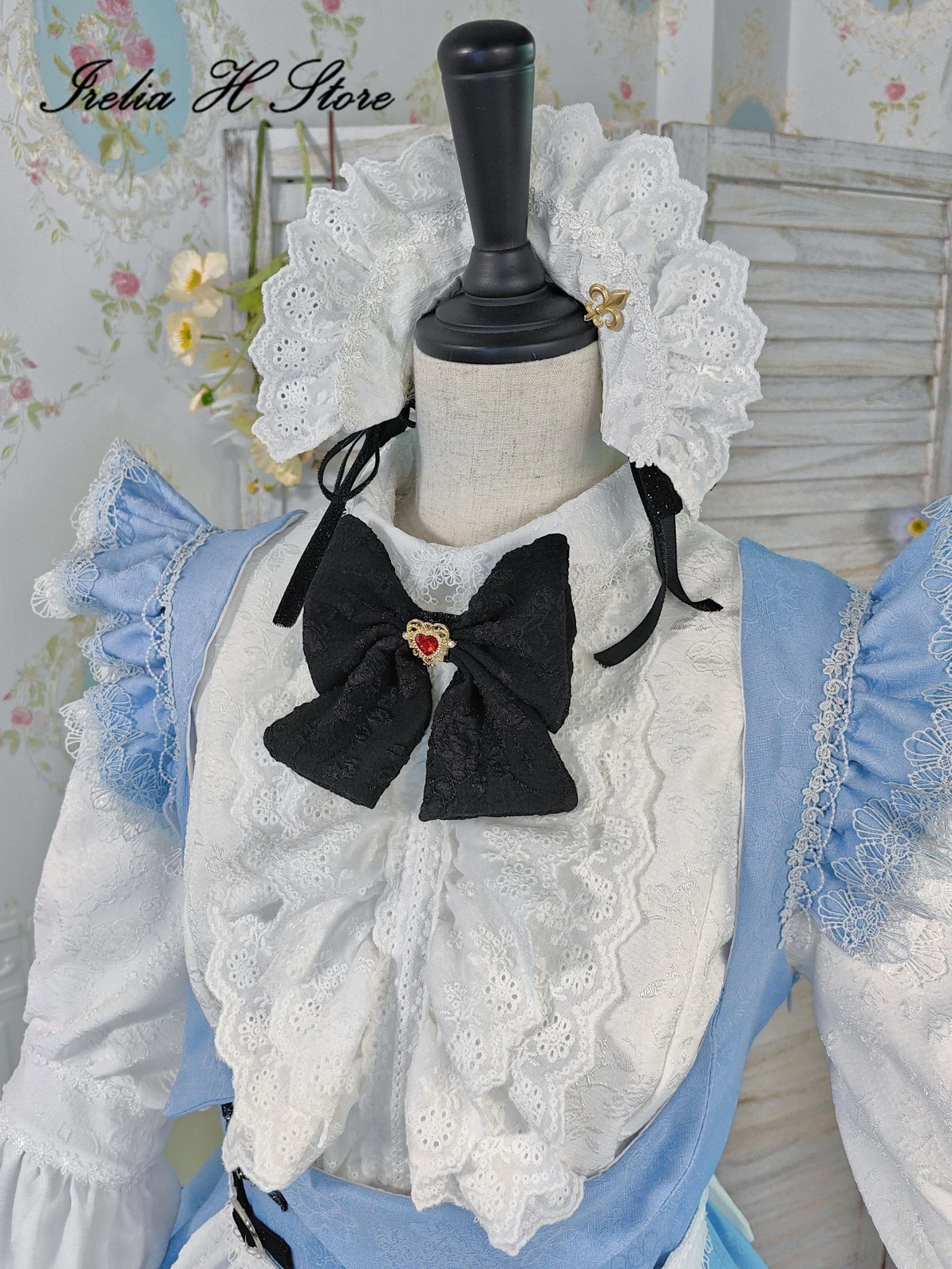 Irelia H FF14 Maid Dress Cosplay Costume Final Fantasy XIV Housemaid's Apron Dress Halloween Costumes can custom size made