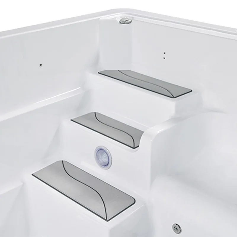 Modern Outdoor Swimming Spa Pool with LED Lights Easy Installation Cold Plunge Tub New Design for Comfortable