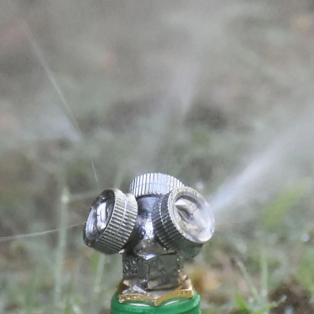 Boquilla pulverizadora de cobre para jardín de granja, cabezal de boquilla de 1/2/3/4, rociador de niebla para pesticidas en invernadero, rosca de