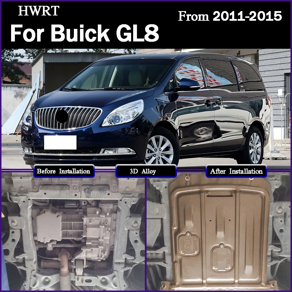

Car Accessories Black Under Engine Guard Mudguard Board Splash Shield Mud Fender Plate Panel For Buick GL8 2011-2015 2.4L