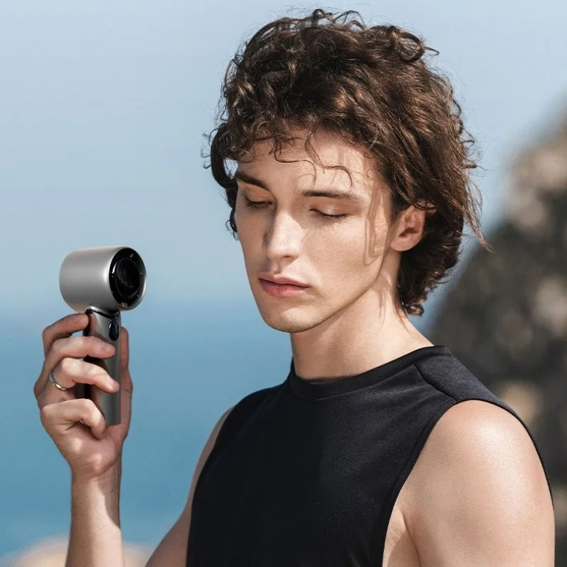 Portable Usb High Speed Fast Charge Hair Dryer Rechargeable High Capacity Battery Small Fan Large Airflow Digital Display Power