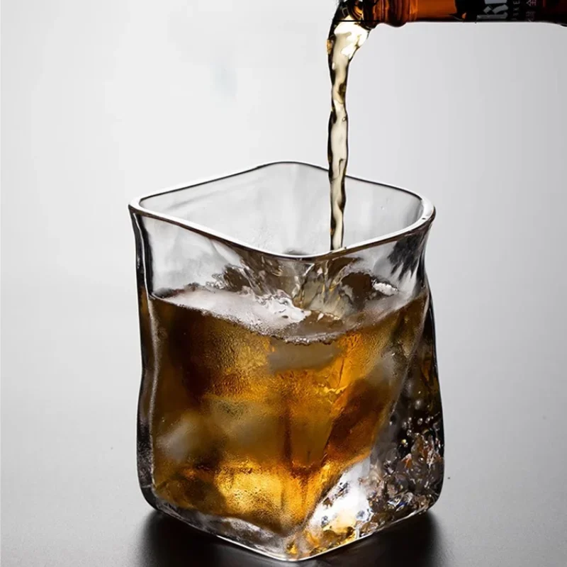 

Delicacy Ocean Wave Shot Cup, Fashion, Simplicity, Home, Handwork, Creative Whiskey, Transparent Crystal Glass Cup, shot glass