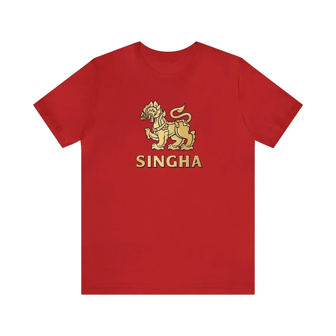 Singha Beer T-Shirt Thai Beverage Food Beer Shirt Tee Drink International Food