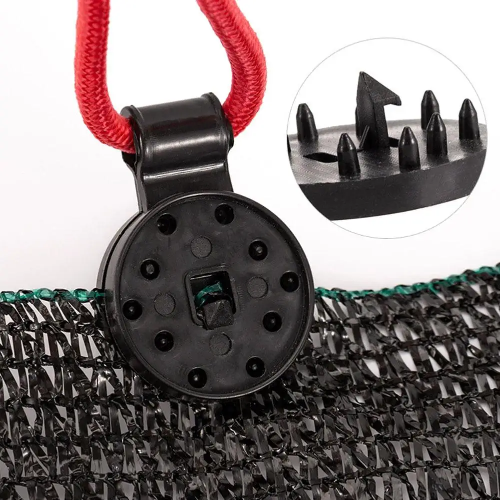 50pcs Shade Cloth Clips Shade Fabric Clamps Accessories Grommet Greenhouse Sun Shade Fix Clamp Plastic Grommet Installation Hook