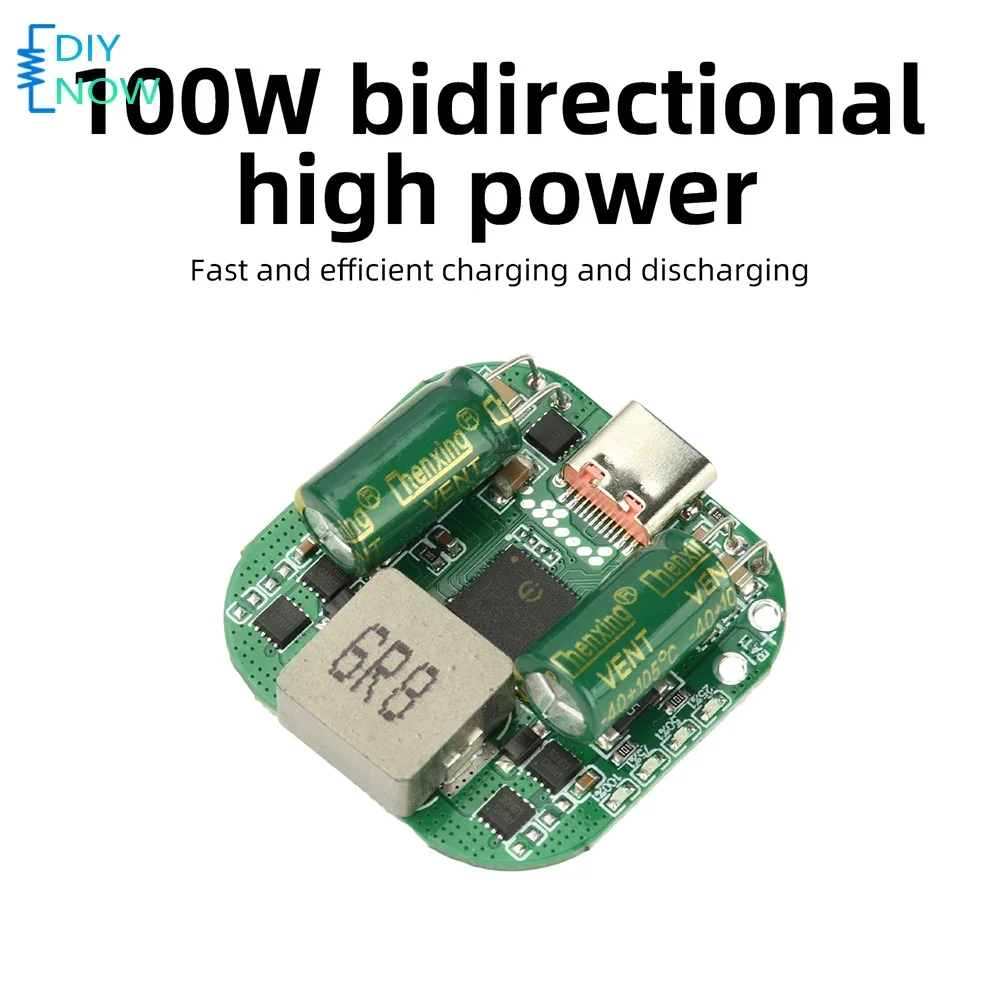 IP2368 100W Bidirectional Fast Charging Module Type-C Boost Buck Fast Charging for 2-5S Battery Pack with Temperature Protection