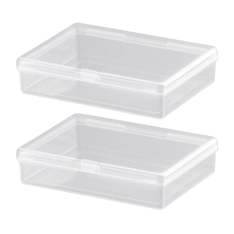 R91A 2 uds caja plástico transparente naipes para organizador cajas para P tamaño Regular