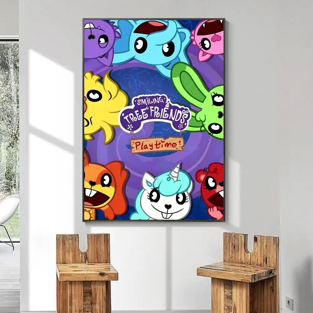 لعبة S-Smiling C-Critters ملصق فني ذاتي اللصق مقاوم للماء ورق ملصق مقهى بار ديكور جدران الغرفة