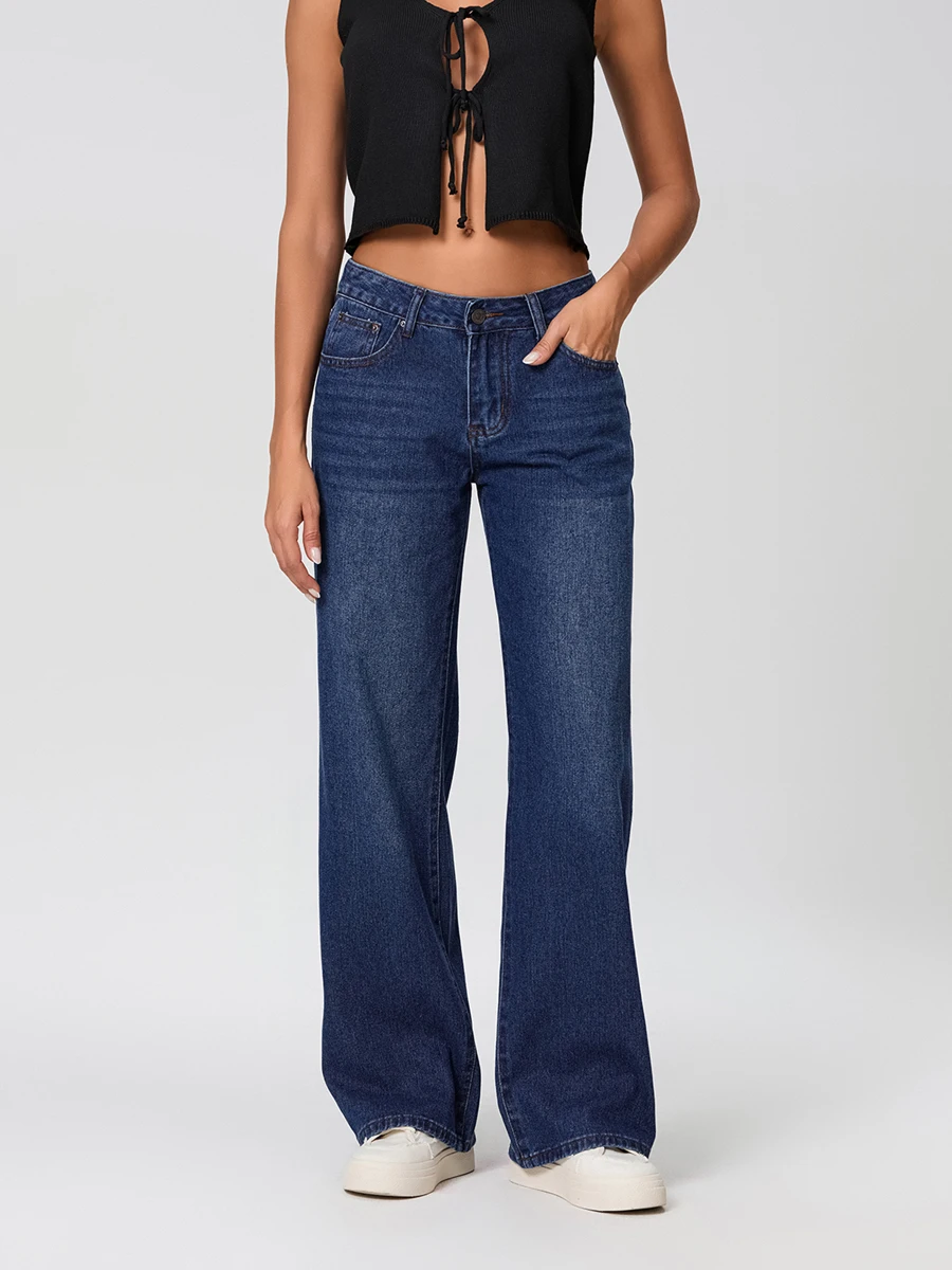 Women s High Waist Flared Jeans with Distressed Details and Belt Loops Perfect for Spring and Summer Outfits