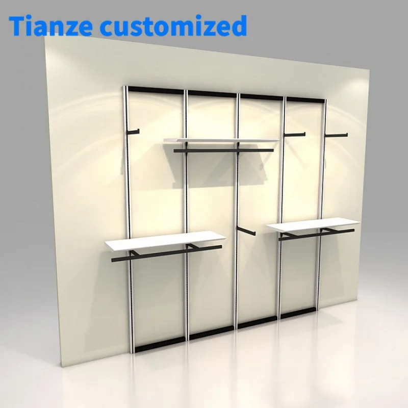 [Customized]retail store fashion wall display shelf clothing