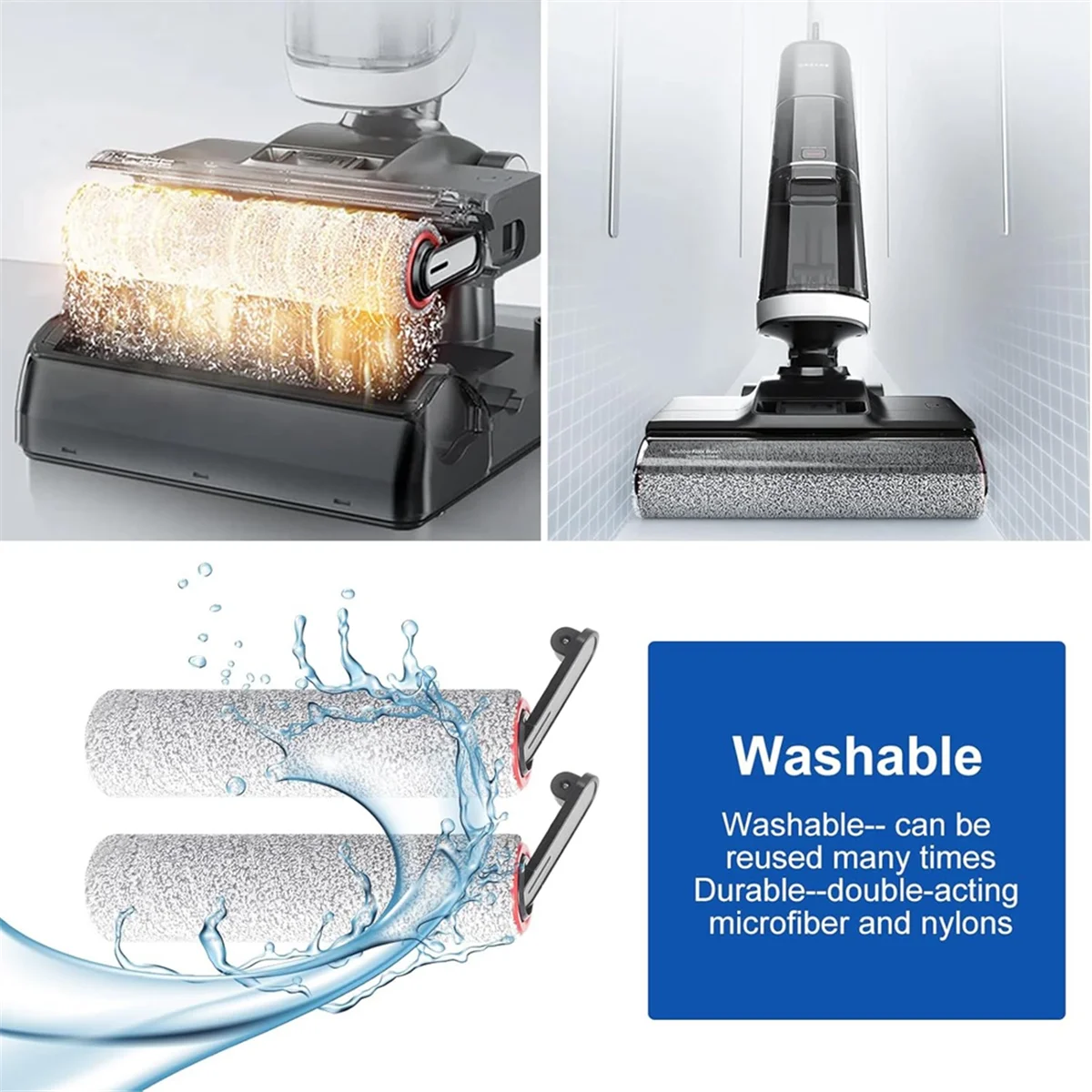 Moderne rolborstel en Hepa-filters voor Dreame H14 nat- en droogzuiger