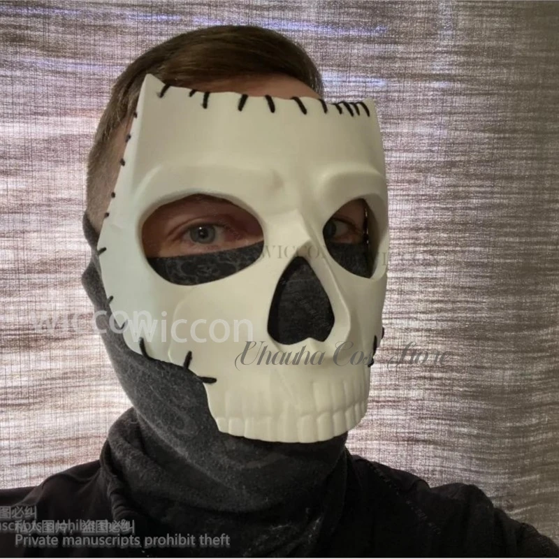 Furry Jirai Kei Cos Call Of Game Dutyy Costume 3D Polylactic Acid Skull Ghost Mask Horror Halloween Christmas Party 코스프레