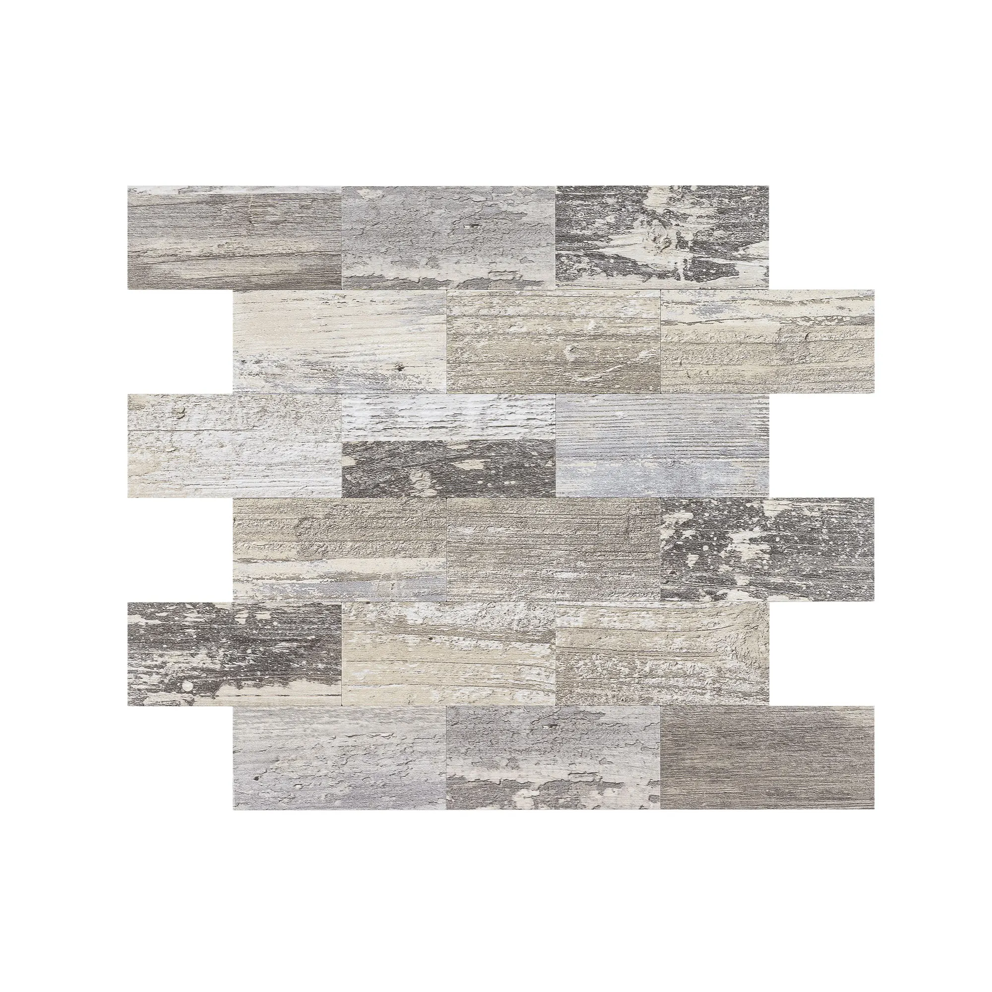 

Peel and Stick Backsplash Tile PVC Mixed Metal 11.6''x11.4'' (10-Pack) - Self Adhesive Wall Panel for Kitchen & Bathroom Remodel