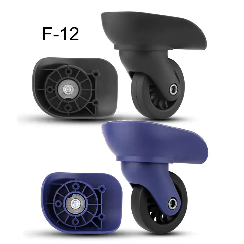 

Silent Luggage Wheels Replacement F-12/R91 black/blue Spinner Wheels for Suitcase
