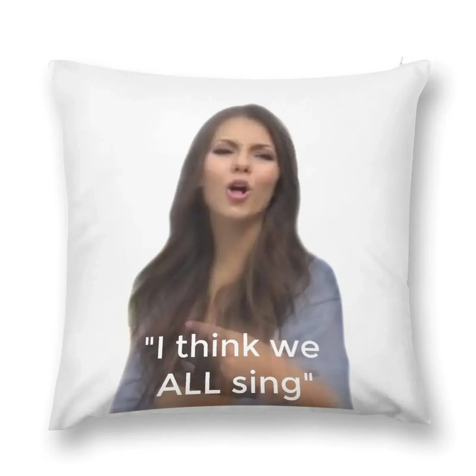 

i think we ALL sing meme Throw Pillow Sofa Pillow Cover Decorative Sofa Cushion New year Cushions For Sofa pillow