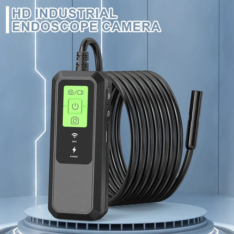 2K HD Industrial Endoscope Single Dual WiFi Borescope Inspection Camera IP67 Waterproof Pipeline Borescope For iPhone Android