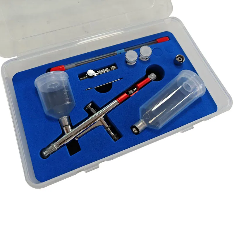 HD131 Airbrush Set Oxygen Injection Instrument Air Pump Airbrush Nail Art Makeup Model Coloring Cake Beauty Painting Airbrush