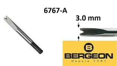 Bergeon 6767-S 6767-F 7767-F 7767-S 6111 8111 3153 Spring Bar Tool Spare Points Replacement Fork End Tip