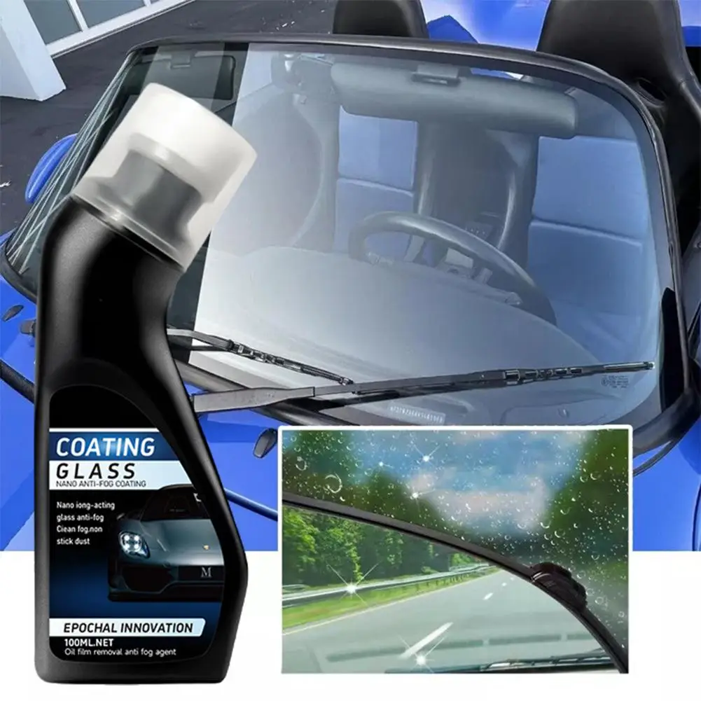 Car Glass Anti-fog Agent Windshield Cleaner Waterproof Rainproof 100ML Anti-fogging Nano Agent Car Coating Supplies J4J9