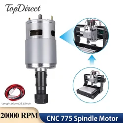 TopDirect CNC High Power 775 Spindle Motor 3018 Pro 20000 RPM Motor for Wood Milling Cutting CNC Woodworking Tools