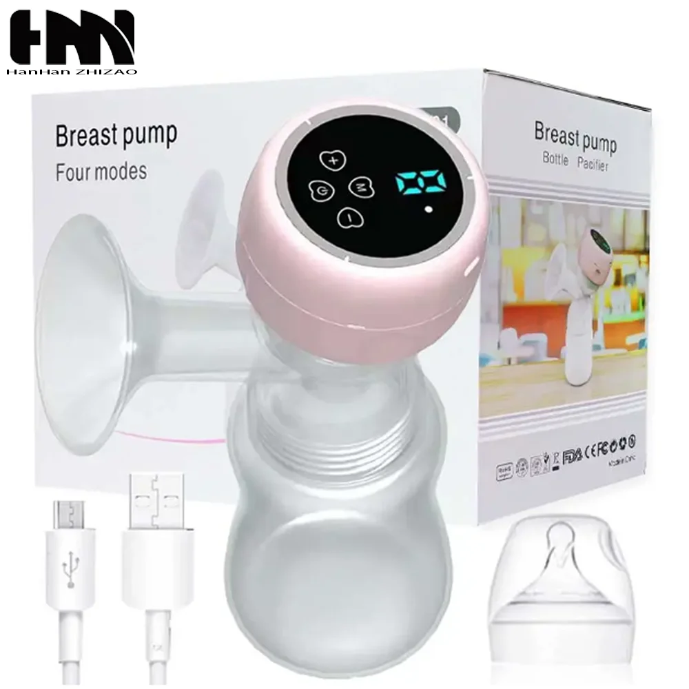 Wiederaufladbare Milchpumpe mit LED-Bildschirm, Milchzieher, Stillaufbewahrung, Milchpumpe für Mutterschaftskomfort, automatischer Milchextraktor