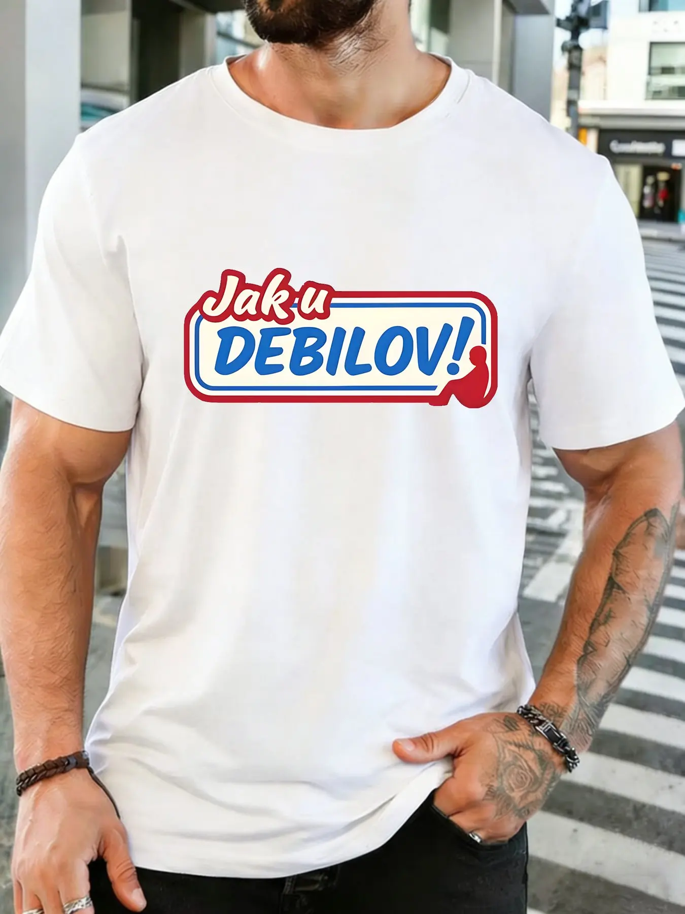 Mens Crew Neck Tshirt Retro 1968 Lightning Bolt Classic Print Short Sleeve Tee For 1968 Birth Rock Lover Daily Casual Outfit