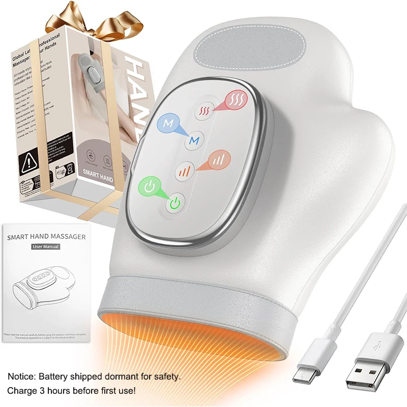 

Professional Hand Massager with Heat Compression Therapy, Pain Relief Glove, Arthritis & Wrist Carpal Tunnel Neuropathy Circulat