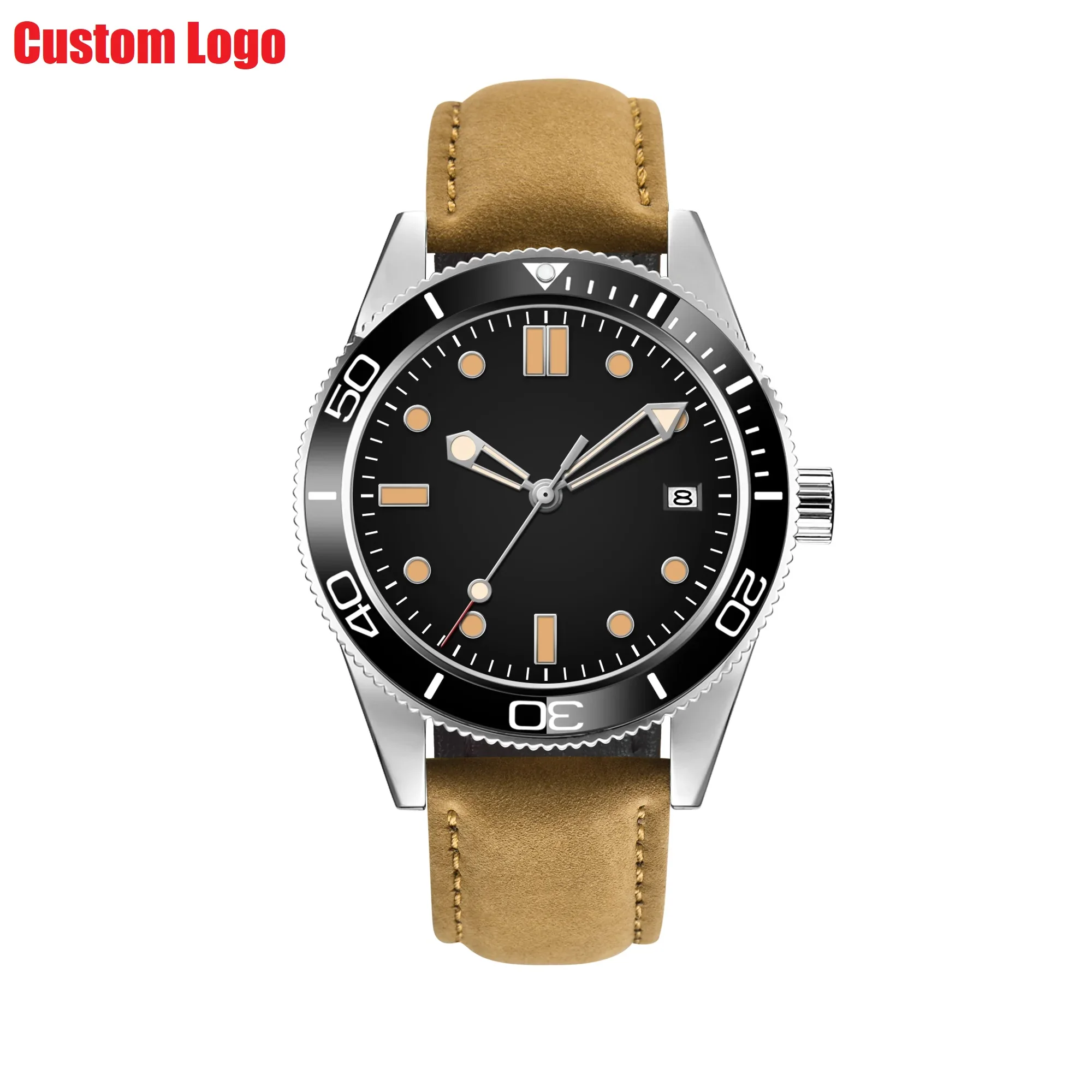 41MM NH35 Movement Automatic Machinery Sterile Dial Stainless Steel Case Luminous Sapphire Glass Luminous Mens Watch