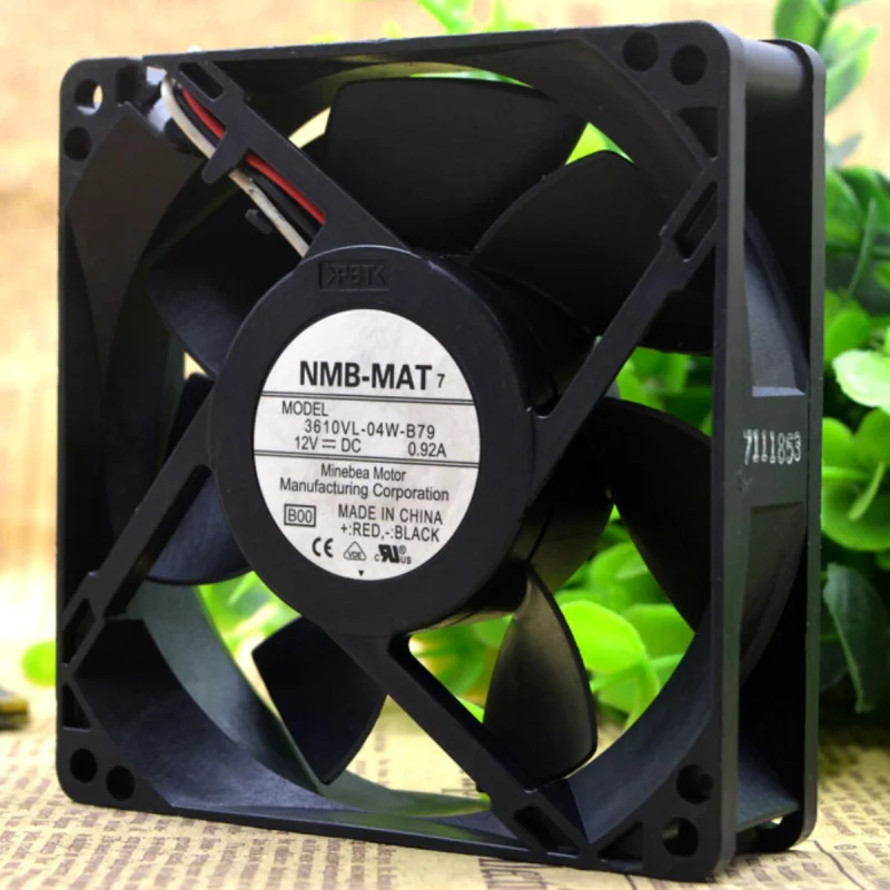 d 1PCS For NMB 3610VL-04W-B79 | 92×92×25mm DC12V 0.92A 9CM High Power Axial Fan
