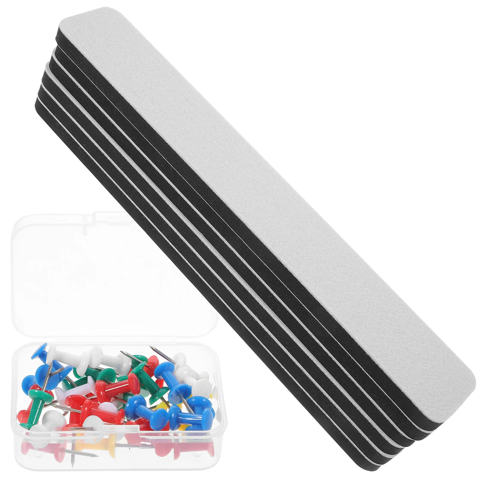 1Set Bulletin Board Strip Felt Eva Material Bright Colors Easy Install Small Bulletin Board for Office Home School Notes Memo