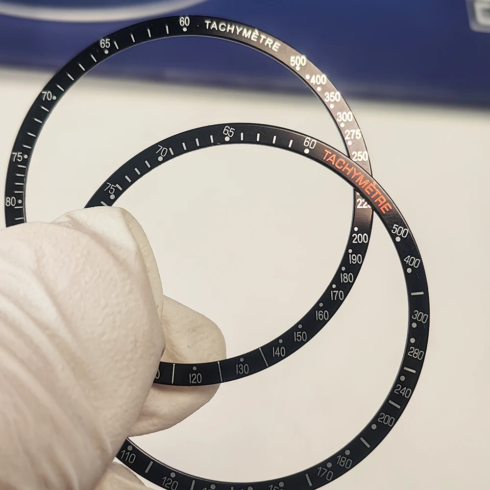 VK63 ساعة يد تعمل بالحركة إطار ألومنيوم مسطح 38.4*34.2 مللي متر استبدال أجزاء الساعة وتجميع علبة VK63 والصيانة