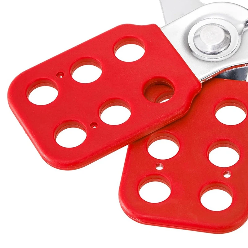 AB15-8 Pack Lock Out Tag Out Hasp,Tamper-Proof Lockout Padlock Hasp, 1 Inch Jaw Diameter Lockout Hasp With 6 Holes Interlock
