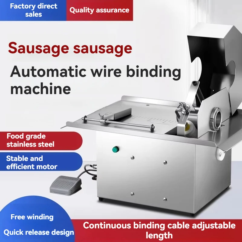 Automatic Commercial Sausage and Sausage Tying Machine Electric Sausage and Hot Dog Tying Machine Sectioning Machine