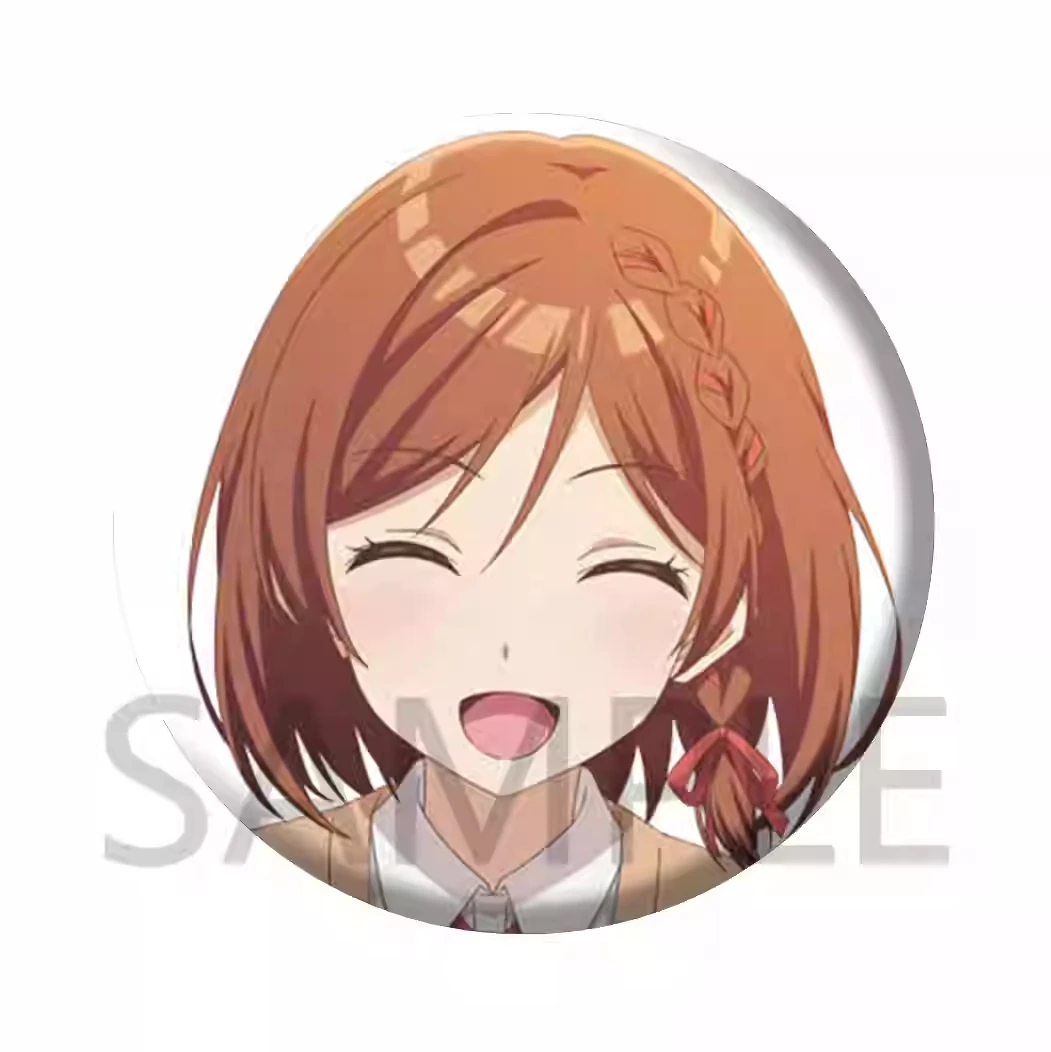 أنيمي لقد تزوجت مع الفتاة التي أكره معظم في فئة ساكورايموري أكاني شارة تأثيري الكرتون Itabag الحافة زر بروش شارة