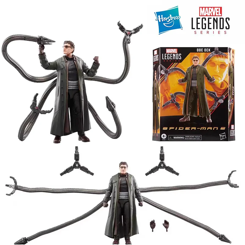 Hasbro Marvel Legends Series Doc Ock Spider-Man 2 16Cm Anime Original Action Figure Model Children Toy Birthday Gift Collection