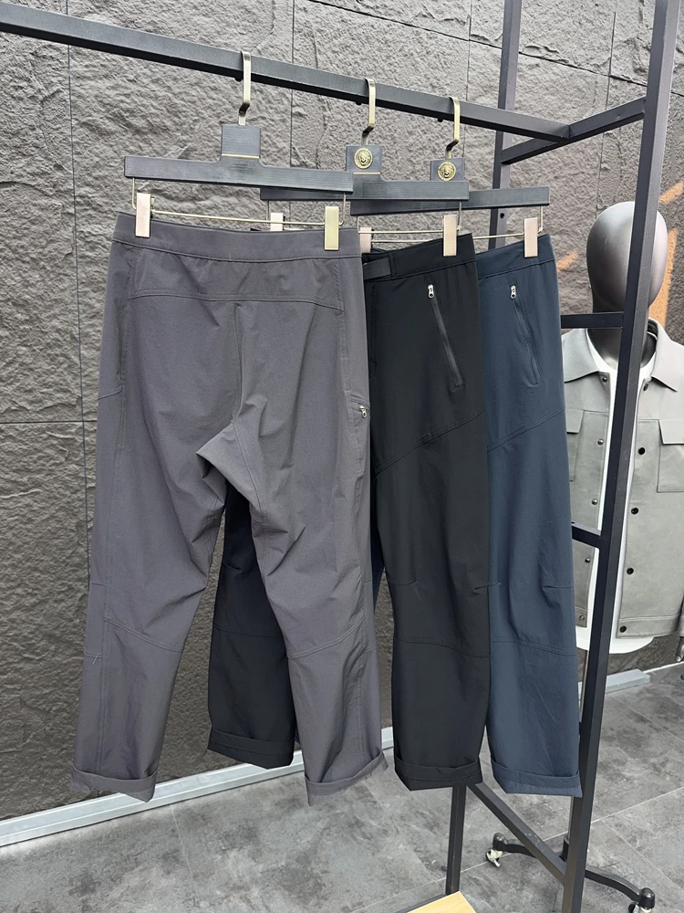 

Men's Outdoor Straight Leg Pants Qui Dry Waterproof Sed Spring Summer Casual Trousers Breathable Slim Fit Color